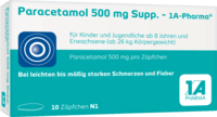 PARACETAMOL 500 mg-1A Pharma Suppositorien