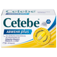 CETEBE ABWEHR plus Vitamin C+Zink Kapseln